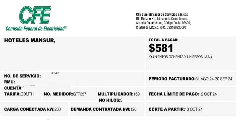 Recibo Barato CFE